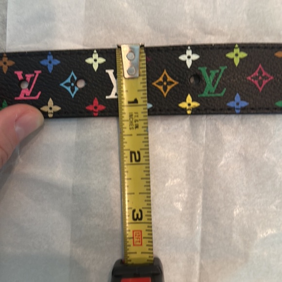 NWOT Louis Vuitton Gold Buckle Belt with Logo - Picture 8 of 10